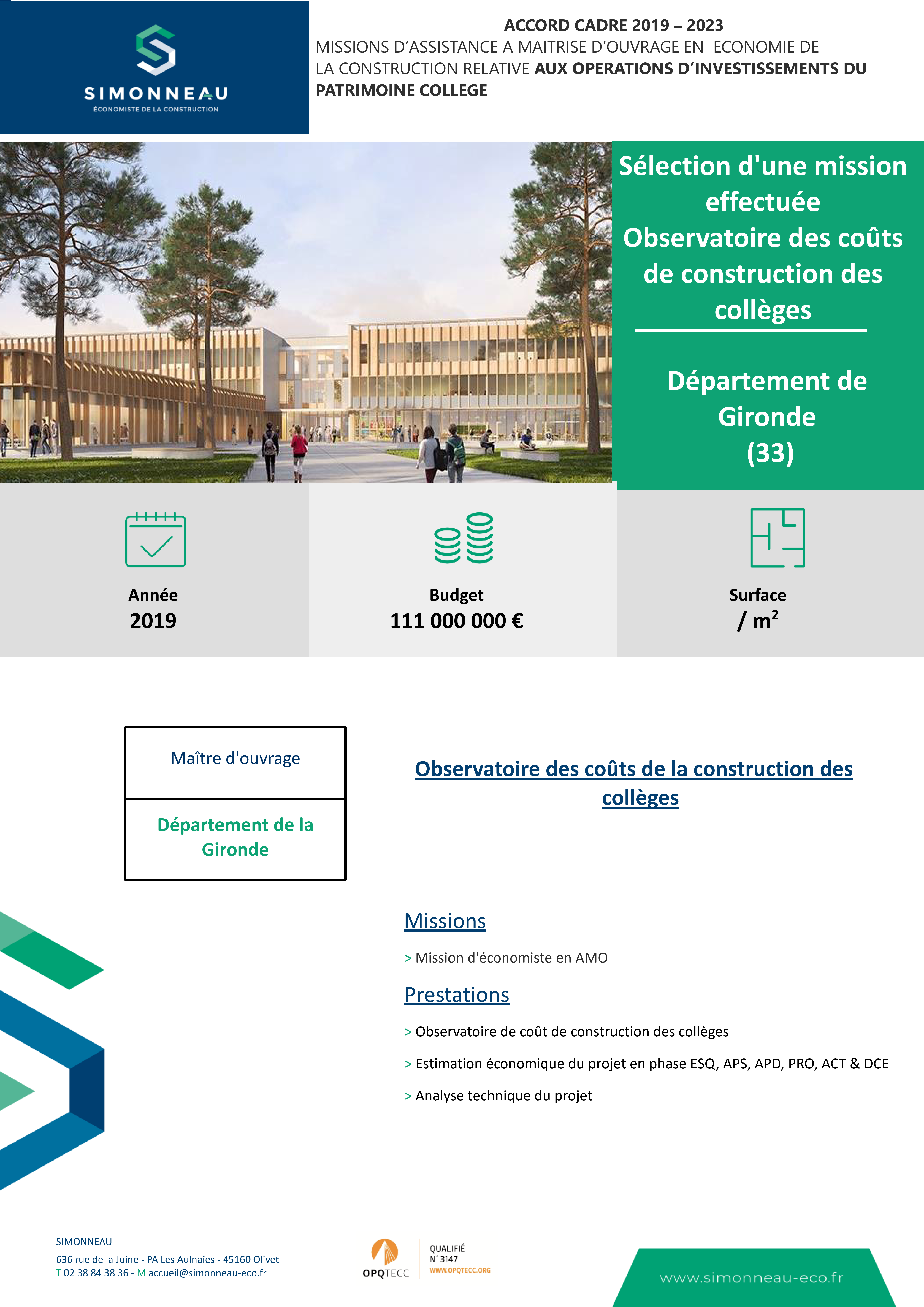 Collèges – Département de Gironde
