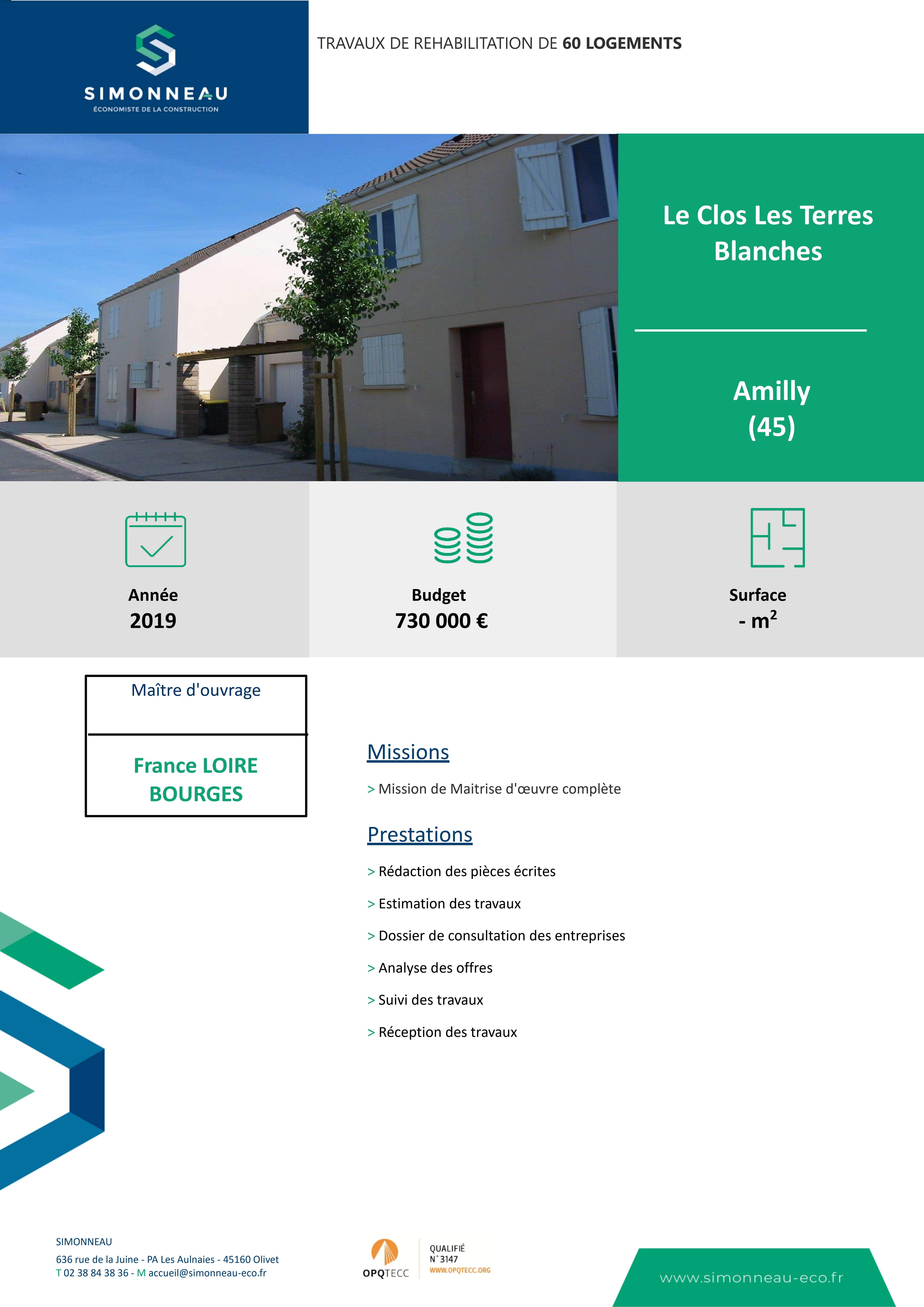 TRAVAUX DE REHABILITATION DE 60 LOGEMENTS
